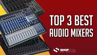 🏆 TOP 3 BEST AUDIO MIXERS 2023  COMPARISON amp REVIEW [upl. by Assirolc]