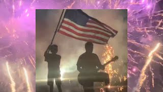 EPIC Patriotic FIREWORK SHOW Star Spangled Banner on ROCK GUITAR [upl. by Grussing315]