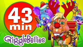 Jingle Bells  Christmas Songs  Plus Lots More Childrens Songs  43 Mins from GiggleBellies [upl. by Liamsi]