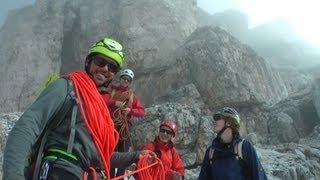 Klettern Dolomiten Grosse Zinne Normalroute IV  Abenteuer Alpin 2012 Folge 42 [upl. by Nolana909]