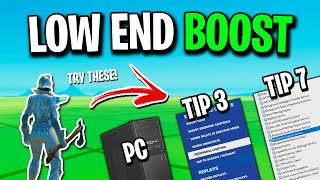 How To BOOST FPS In Fortnite ✅ LowEnd PCLaptop [upl. by Aihseken]