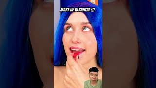 Make up di bantal challenge funny mukbang candy comedy coke makeup [upl. by Nyleda252]