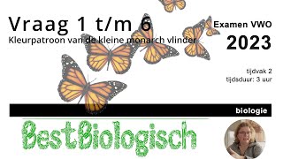 Biologie examen VWO 2023 2e tijdvak 1 tm 6 [upl. by Yrral]