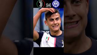 Juventus Vs Inter Milan  Dybala comeback hattrick goal  seria A shorts football youtubeshorts [upl. by Nolava]