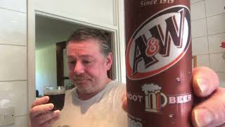 Marks Remarks A amp W root Beer Flavoured Fizzy Soft Drink Review [upl. by Bekelja636]