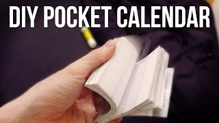 DIY Pocket Calendar [upl. by Donaldson274]