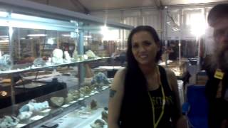 Prospector Amanda Adkins w Tucson Gem Show Directory 2014 [upl. by Ahtenak]