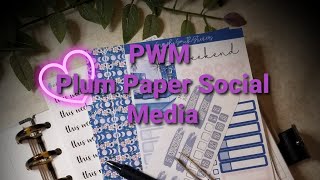 Plan With Me Plum Paper Discbound Social Media Jan 814 2024 [upl. by Huey]