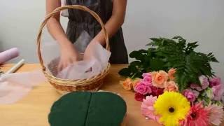 How to draw flower basket  ArtHolidays [upl. by Sarat841]