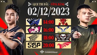 BHD vs HKA l BAC vs FW l VGM vs BRO l SGP vs TLN  VÒNG BẢNG AIC 2023  NGÀY 0212 [upl. by Akeenat72]