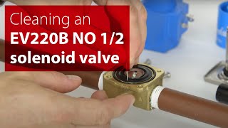 How to clean inside a Danfoss EV220B NO 12 solenoid valve  Stepbystep instructions [upl. by Balbinder]