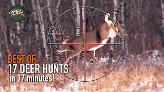 17 Deer Hunts in 17 Minutes ULTIMATE Deer Hunting Compilation  BEST OF [upl. by Enutrof]