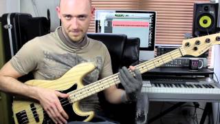 Slap Bass Lesson  BeginnerIntermediate  with Scott Devine L74 [upl. by Akcinahs]