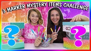 3 MARKER MYSTERY ITEM CHALLENGE  We Are The Davises [upl. by Ahidam56]