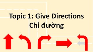 English Speaking Topic 1 give directions Chỉ đường [upl. by Cl]