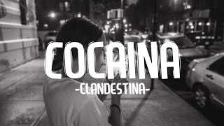 Clandestina  Cocaina Lyrics video [upl. by Auqinet]