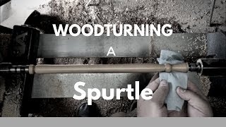 woodturning a spurtle [upl. by Vevine]