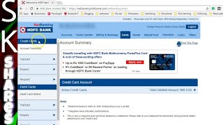 How To Apply HDFC Credit Card [upl. by Drew]