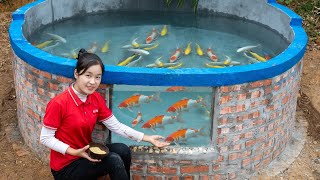 7 DAYS Build a Koi Fish Tank  Harvest and go to the market sell  Ella Daily Life [upl. by Oal]