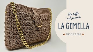 BORSA UNCINETTO quotLa GEMELLAquot ma di chi Scoprilo nel tutorial 😉 momiscrochet crochet [upl. by Llirrehs]