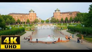 Wasserturm Mannheim  4K UHD Video  Panorama View  Relaxing Music [upl. by Sllew]