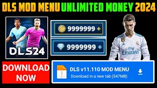 Dream league Soccer v11110 Mod Menu 2024  DLS Mod Menu 11110 Get Unlimited Coins amp Gems 2024 [upl. by Akehsay]