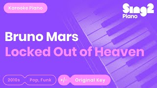 Bruno Mars  Locked Out Of Heaven Karaoke Piano [upl. by Genovera]