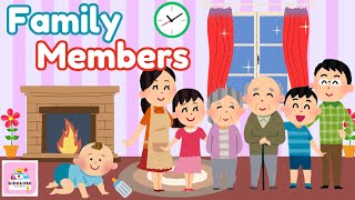 Family Members Name  Learn Family Members In English  KidGlobe Explorers [upl. by Lohman]