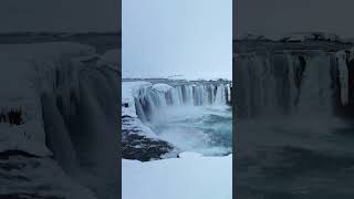 Waterfall Godafoss Akureyri Iceland [upl. by Sunil]