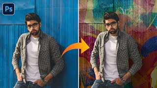 How to change background in Photoshop cc  easy and best trick [upl. by Adabel]