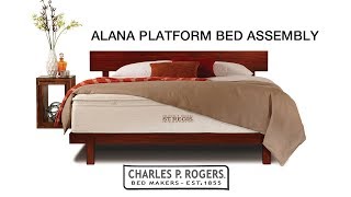 Alana Platform Bed Assembly Charles P Rogers Beds [upl. by Dikmen]