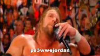 TRIPLE H FUNNY MOMENT DX RETURNING 2009 [upl. by Arihas375]