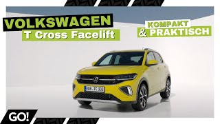 Kompakt praktisch perfekt für die Stadt  Das neue Volkswagen T Cross Facelift [upl. by Aksehcnarf]