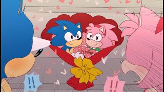 Valentines Merch Sonamy Comic Dub [upl. by Yrtua]