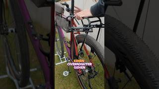 Erstes mal mit Gepäckträger auf Overnighter gravelbike cycling [upl. by Tranquada956]