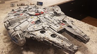 LEGO Star Wars UCS Millennium Falcon TimeLapse Speed Build amp Review 75192 [upl. by Aidua]