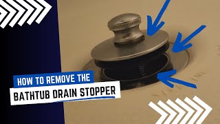 DIY How to Remove the Bathtub Or Shower Drain Stopper [upl. by Oskar606]