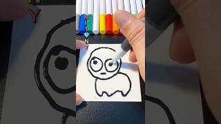 Easy to draw Yippee easy step by step with popcorn markers yippee easydrawing howtodraw popcorn [upl. by Aubry]