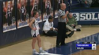 12923 Solon Varsity Girls Basketball vs Twinsburg [upl. by Carlos987]