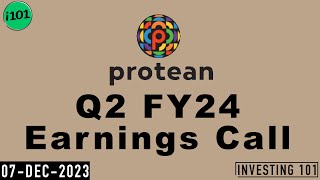 Protean eGov Technologies Q2 FY 24 Earnings Call  Protean eGov Technologies Concall  24 Q2 Results [upl. by Ardaed749]