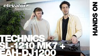 Hands On Technics SL1210  SL1200 MK7 amp EAHDJ1200  Plattenspieler Legende DJ Kopfhörer [upl. by Vivyan]