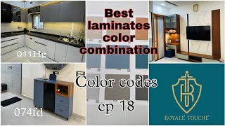 laminates color combination with Royale Touche 4 furniture Market Survey Ep18 Aashiyana interiors [upl. by Sergei766]