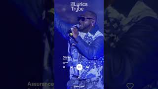 Davido  Assurance Lyrics lyricstrybe [upl. by Ilzel476]