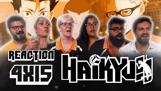 Haikyu  4x15 Found  Group Reaction [upl. by Quiteri]