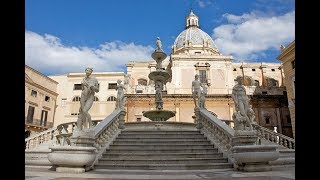 Places to see in  Palermo  Italy  Fontana della Vergogna  Fontana Pretoria [upl. by Nidraj958]