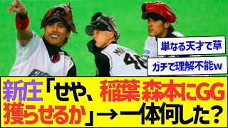 新庄「せや、稲葉とひちょりにGG賞獲らせるか」→一体なにした？【プロ野球なんJ反応】 [upl. by Eelirol]