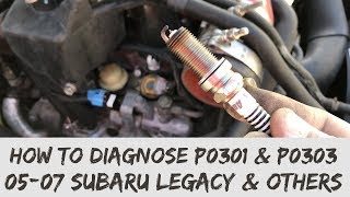 Changing spark plugs on a 2005 Subaru Legacy GT “Turbo” [upl. by Ydal]