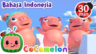 Tiga Babi Kecil Berlayar di Laut  CoComelon Bahasa Indonesia  Lagu Anak Anak  Nursery Rhymes [upl. by Aerbma]