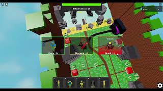 Newbie tower defense hard mode speedrun totally legit  Roblox [upl. by Roxanne]