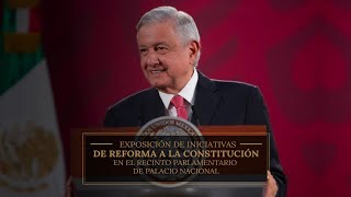 Exposición de Iniciativas de reforma a la Constitución desde Palacio Nacional [upl. by Orvas]